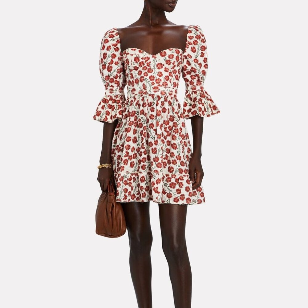 Agua Bendita Cedro Floral Print Dress